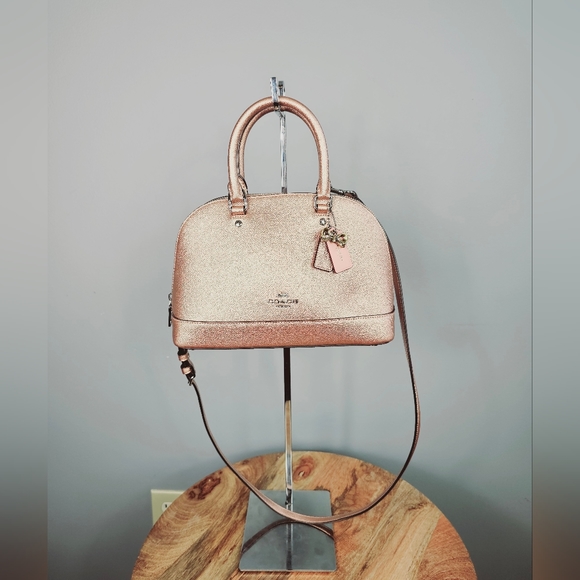 Coach Handbags - Coach Mini Sierra Rose Gold Style F29170